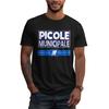 Municipal Popsicle Men's Loose-Fitting T-Shirt - Black with Blue Graphic Design - Regular Fit Daily Streetwear Top - Versatile Casual Shirt for Urban
