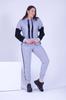 Women's Fashion Big Size Tracksuit Set Side Zipper Hooded Oversized (Large) Size Tracksuit Set 9376