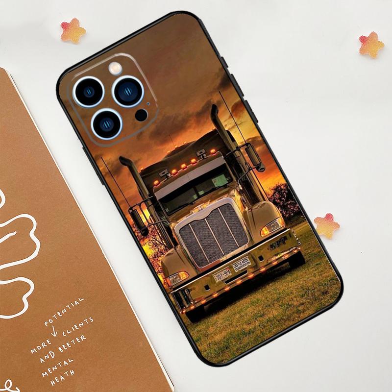 Крутой чехол для телефона с изображением тяжелого грузовика для iPhone 17 Pro Max 14 11 15 16 Pro Max 13 12 mini 16 Plus 16e 17 Air Funda