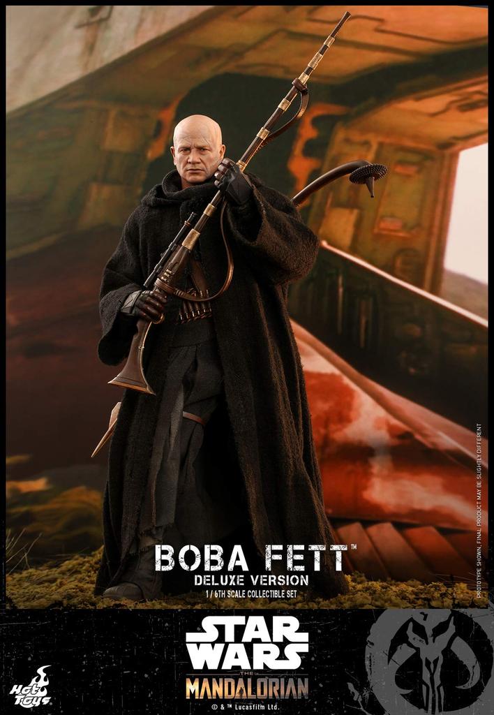 Шедевр телевидения Мандалорец Боба Фетт Набор Масштаб Зеленый (Deluxe Edition) Фигурка 1/6 из 2 частей,