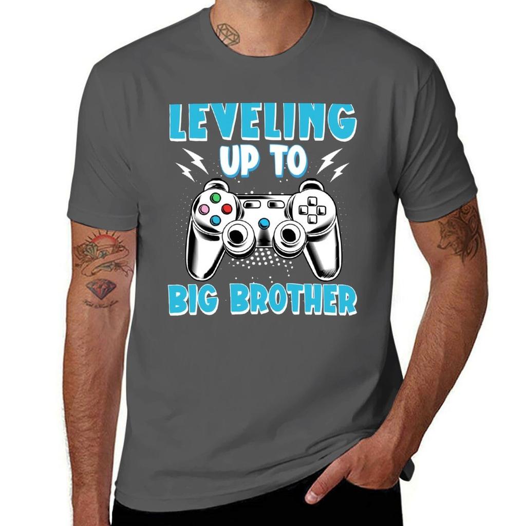 Leveling up to Big Brother, gamer new brother Toddler T-Shirt t shirt man casual T-Shirt