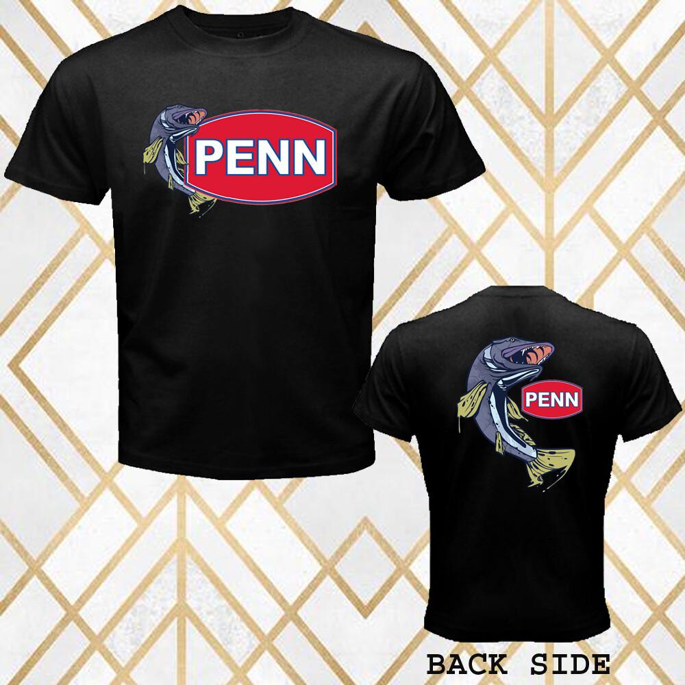 PENN Fishing Company Men Black T-Shirt Size S 3XL