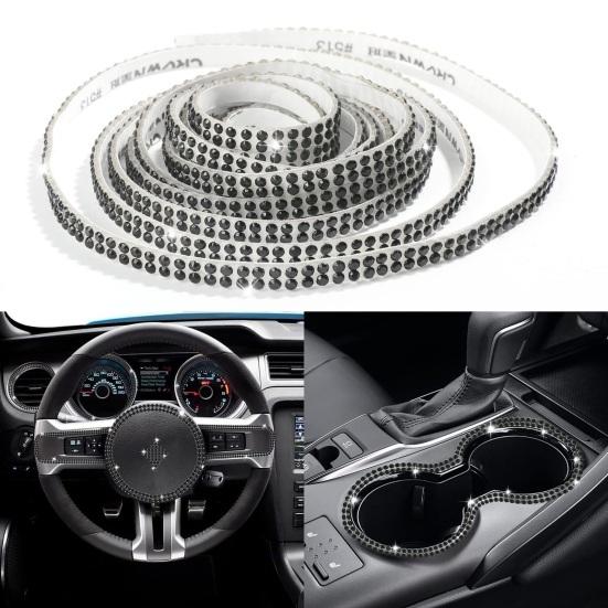 1 рулон, блестящие самоклеящиеся полосы со стразами для интерьера автомобиля, наружная декоративная полоса, аксессуары для ювелирных изделий своими руками