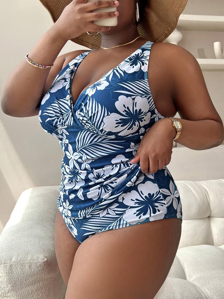 2025 Plus Size Scalloped High Talysia Bikini Sets Купальник для женщин Цветочный сексуальный V-образный вырез Две части Пляжная одежда Купальный костюм