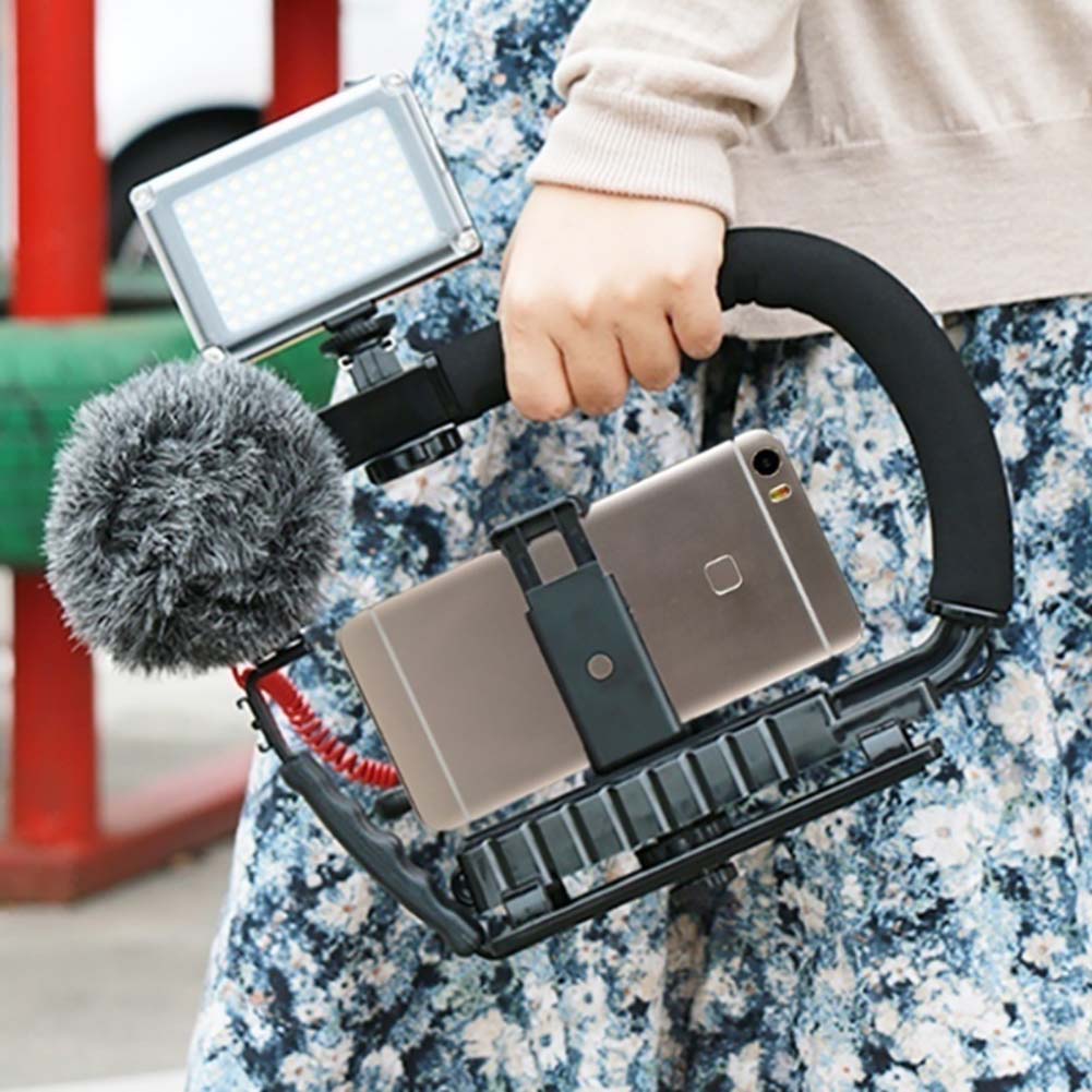 DV Handheld C Shaped Shooting Video Stabilizer Flash Stands Stabilizer