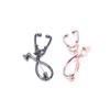 Fashion Trend Brooch Doctor Nurse'S Stethoscope Brooch Medical Jewelry Pin