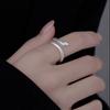 Spirit Snake Ring Women's Simple Niche Fashion Personality Open Index Finger Ring Versatile Temperament Green Diamond Snake Ring Jewelry