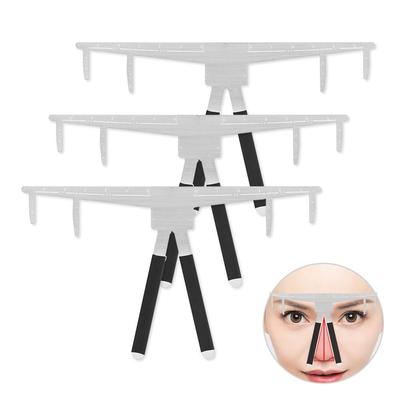 Нержавеющая сталь второго поколения, линейка для татуажа бровей с трехточечной фиксацией