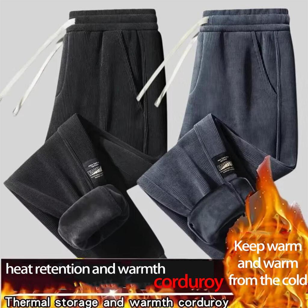 Мужские модные свободные спортивные штаны с манжетами — теплые, универсальные, осенне-зимняя спортивная одежда
