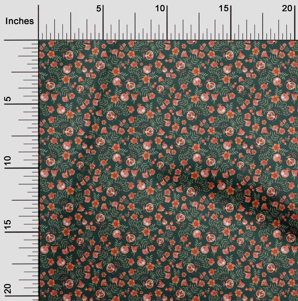 oneOone Хлопковая гибкая темно-зеленая ткань азиатская швейная ткань сюзане по ярдам напечатанная одежда своими руками швейные принадлежности 40 дюймов