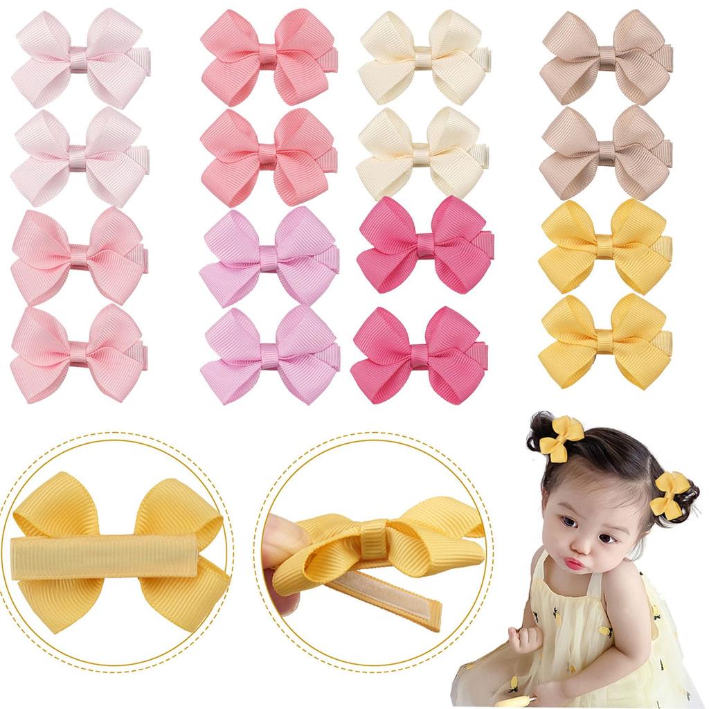 Заколка для волос OuJyO Baby Hair Clip Bangs Лента-заколка для волос с липучкой, которая не оставляет следов на цветном наборе из 16 лент-заколок для волос для малышей