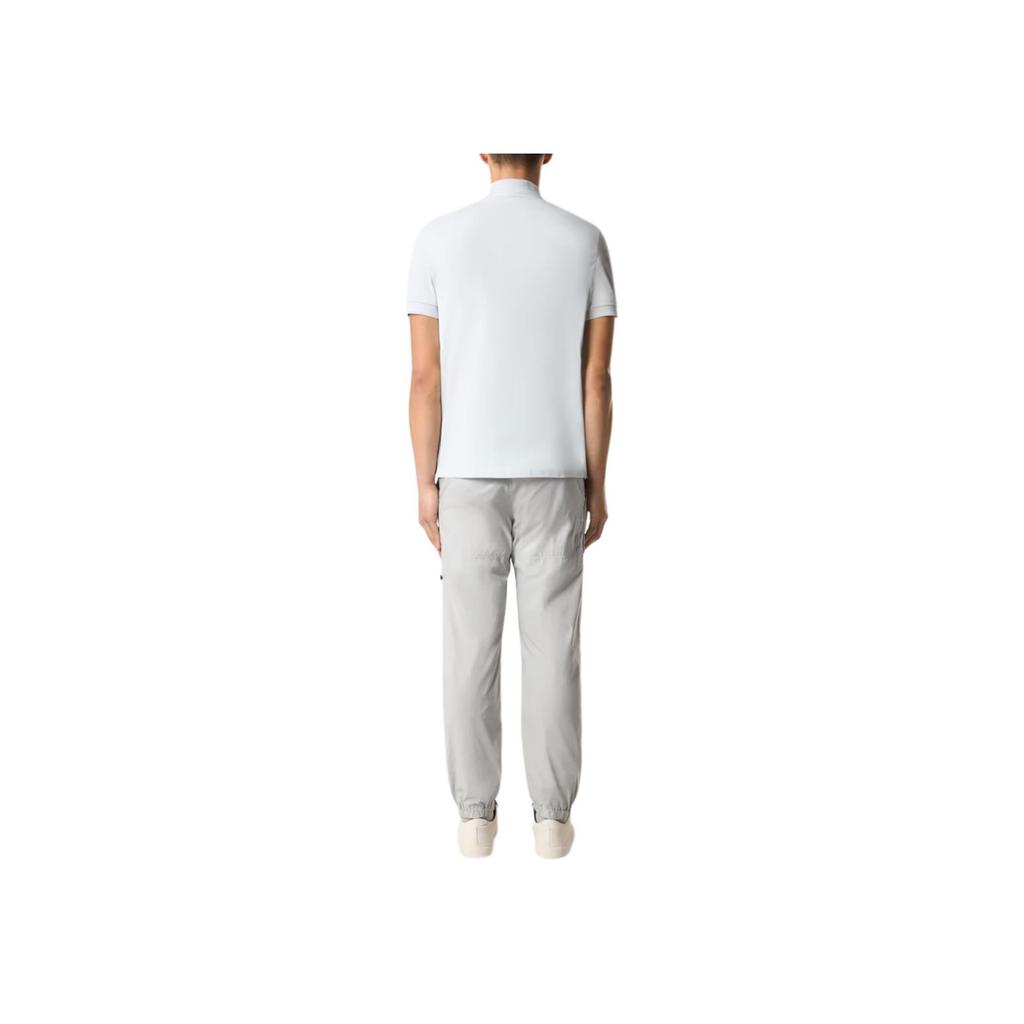STONE ISLAND Лого Поло Слим Фит Мужские Поло Небесно-голубой K1S1522002-SCS0018-V0041