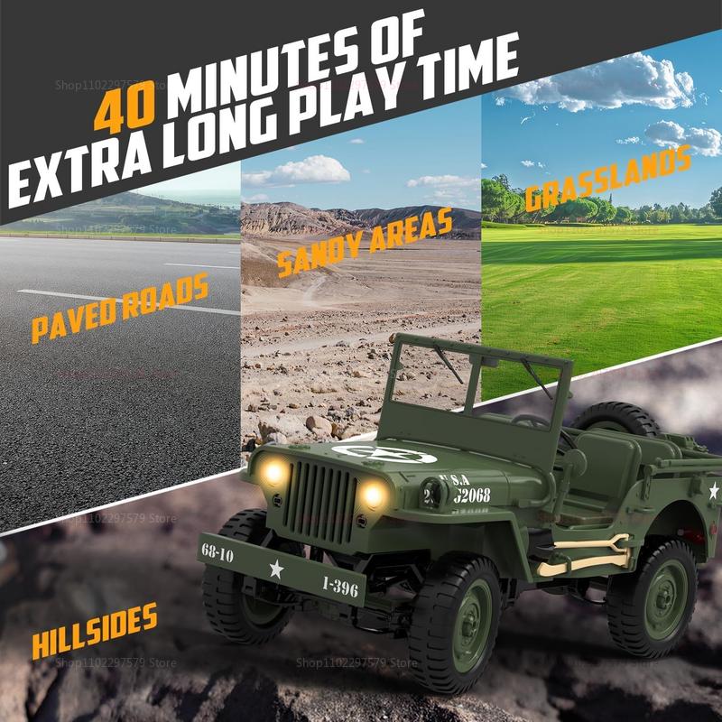 C8815 Радиоуправляемый грузовик-краулер 4WD Внедорожный автомобиль для лазания 1941 Военный 1:10 Дизайн RTR Радиоуправляемые Машинки Игрушка для Детей Взрослых Подарки