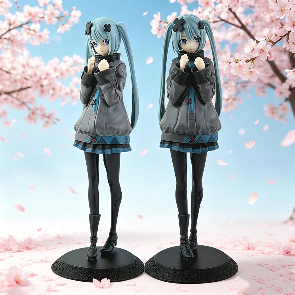 Hatsune Miku New In A World With Closed Windows Collectible Anime Action Kwaii Miku Figures Model Toys Christmas Gifts