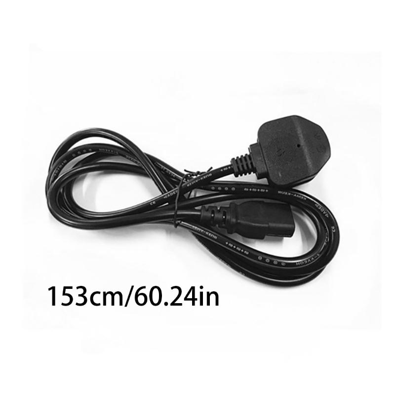 English Standard BS1363 to C13 Power Cable Wire with Internal Fuse Copper Construction for Adapters, Computer Host