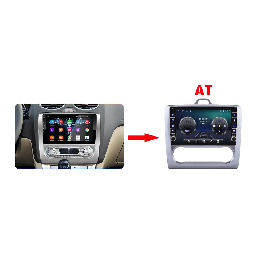 Автомобильное радио на базе Android для Ford Focus EXI MT AT 2 3 Mk2 Mk3 2004-2011 с кнопочной ручкой, мультимедийный плеер, навигация, GPS 1 + 16 ГБ