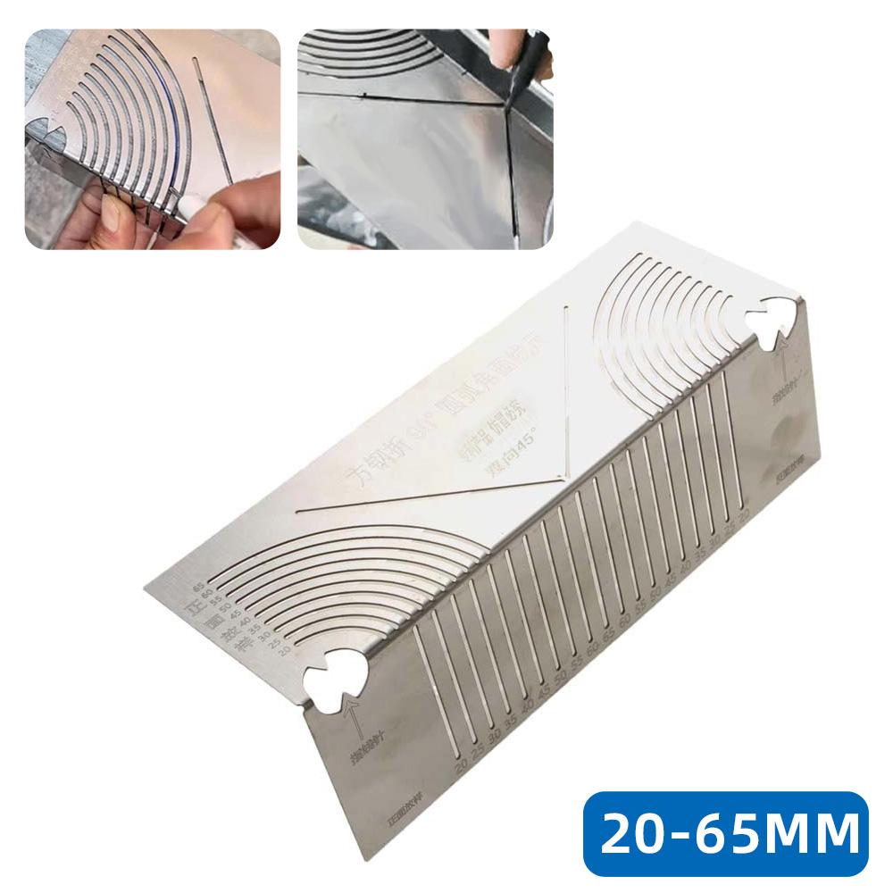 Precision Flex Angle Arc Marking Tool 20-80MM Square Pipe Bend Angle Measuring Ruler Marking Tool Welding Pipe Marking Cutting
