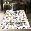 Custom Name Snoopy Printed Carpet, Rug for Office Chair Living Room Bedroom Kitchen Room Decor Gifts.
