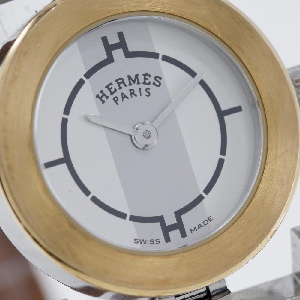 Hermes Часы Paprika Watches PA1.220 Белый циферблат Нержавеющая сталь/кожа Кварцевый Аналоговый дисплей Женские Б/у