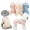 Warm Fleece Dog Jumpsuit Pajamas for Small Medium Dogs Cats Clothes Chihuahua Yorkie Clothing Shih Tzu Coat Pug Poodle Outfits