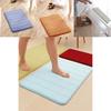 Ultra-absorbent Memory Foam Bathroom Rug In Plush Coral Velvet For Ultimate Comfort
