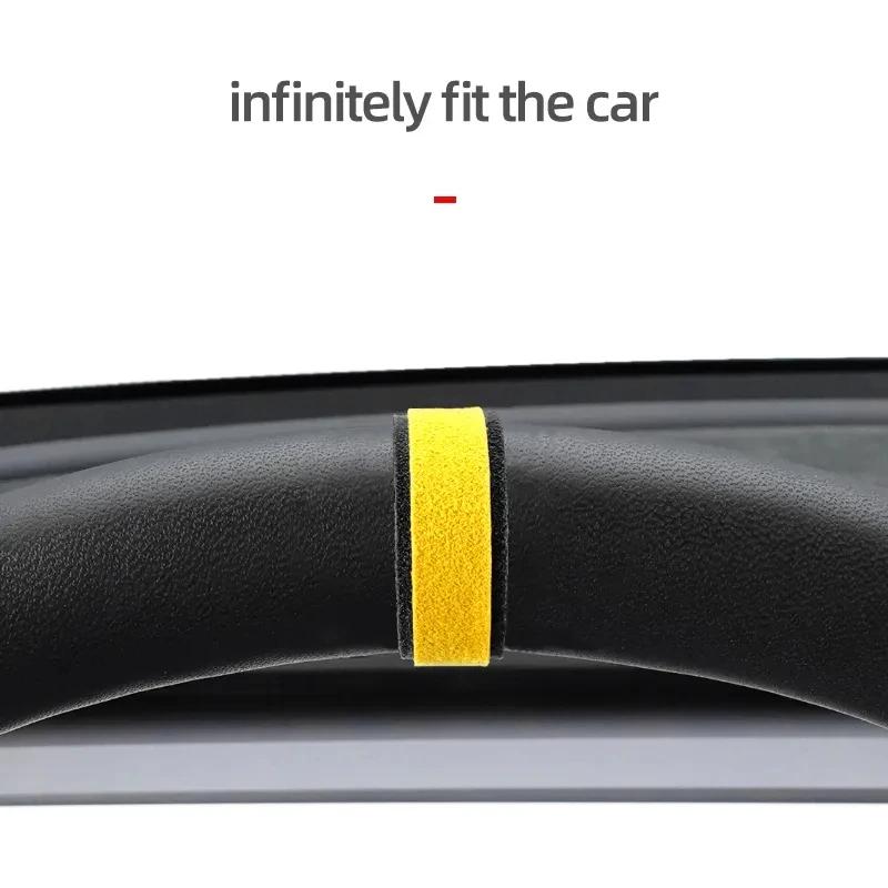 Car Steering Wheel Top Marker For Tesla Model Y Model 3 X S Center Line Red Marking Super Suede Decoration Accessories