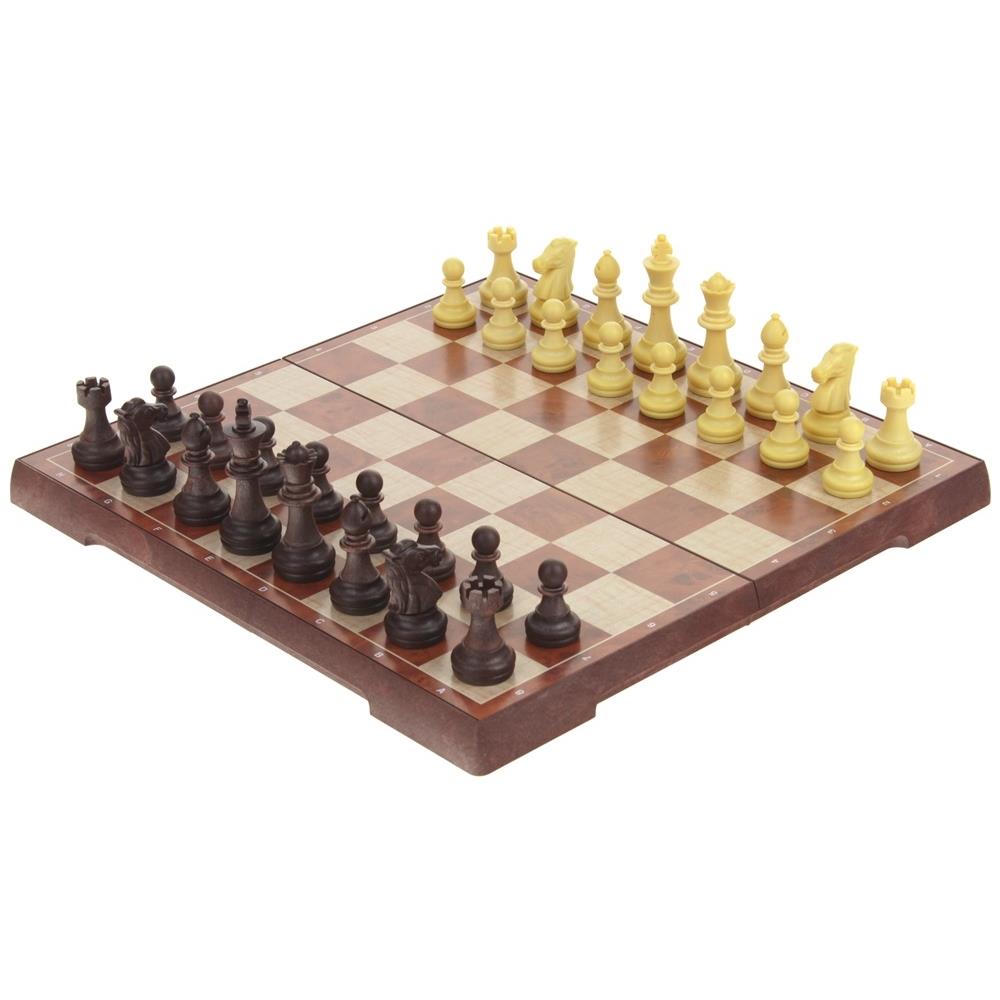 Chess Checkers Magnetic Classic Large Magnet Game 2in1 31x31 cm