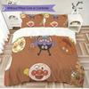 Anpanman Printed Cute Children's Duvet Cover Set, Three-Piece Set(1*Duvet Cover + 2*Pillowcase, Without Core),