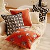 Homlly Orangey Printed Pillow Cushion Cover (X2PCS)