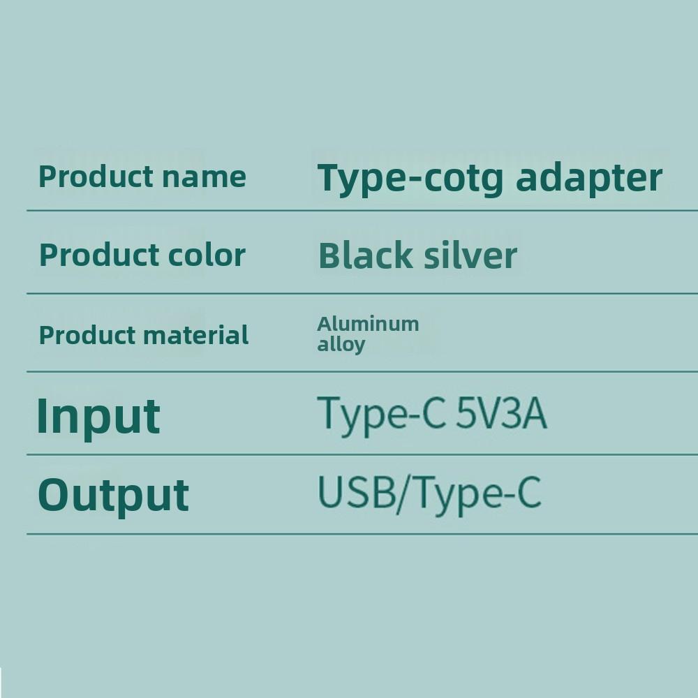 Адаптер Type-C на USB3.0 OTG 2 в 1 Высокоскоростной адаптер 2 в 1 Type-c Адаптер Type C OTG Путешествия