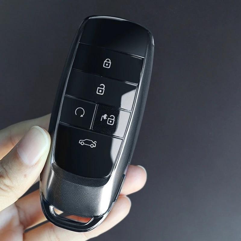 Мягкий прозрачный чехол-брелок из ТПУ для ключа автомобиля, защитный кейс-держатель для GAC AION Y Plus S V LX IA5, аксессуары Keyless Go