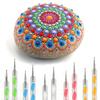 13/19p Creative DIY Mandala Tool Set - Air-dry Clay Embossing Set Acrylic Twisted Rod Dot Painting Stone Painted Pottery Tools