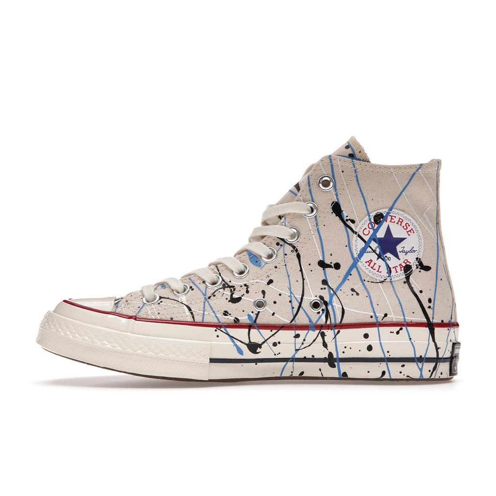 Converse Кроссовки унисекс Chuck 70 High Paint Splatter — Egret Cream Digital-Blue 170802C