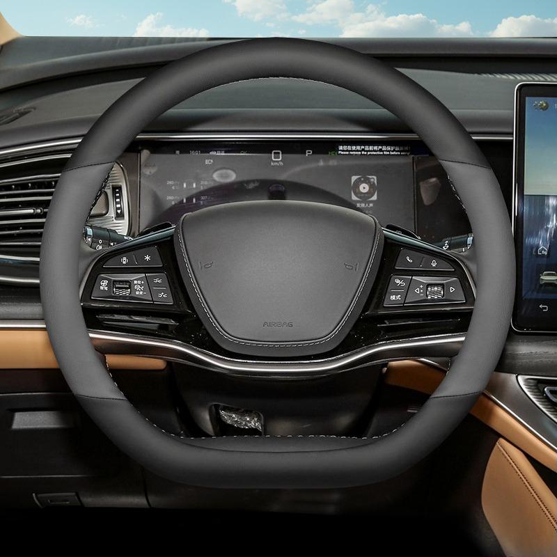 Для Denza D9 2026-2026 Чехол-обертка на руль автомобиля Кожаный Ультратонкий Противоскользящий Чехлы на ручку автомобиля Аксессуары для интерьера автомобиля