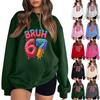 Women's Fashionable Casual Long-Sleeved Round-Neck Printed Pullover Sweatshirt