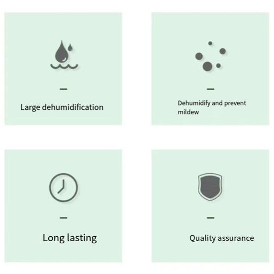 10 шт., подвесной мешок для осушения влаги, осушитель хлорида кальция, мешок для удаления влаги для шкафа, гардероба, домашнего офиса