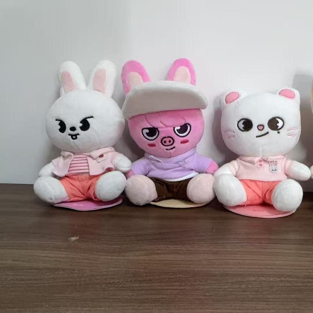 New K-Pop Stray Kids Cartoon Plush Toy Skzoo Plush Doll Sitting Bangchan Felix Plush Doll Surrounding Birthday Gifts