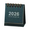 2026 Mini Desk Calendar Jan.2026-Dec.2026 12 Monthly Planner Small Standing Flip Calendar with Twin-Wire Binding for Home Office