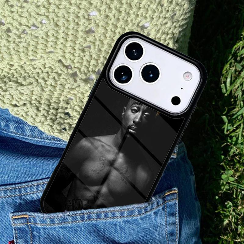 Чехол для телефона Rap Rapper 2pac Tupac Shakur Для iPhone 17 AIR 16 Pro Max 15 14 Pro 11 12 13 Ударопрочный силиконовый чехол
