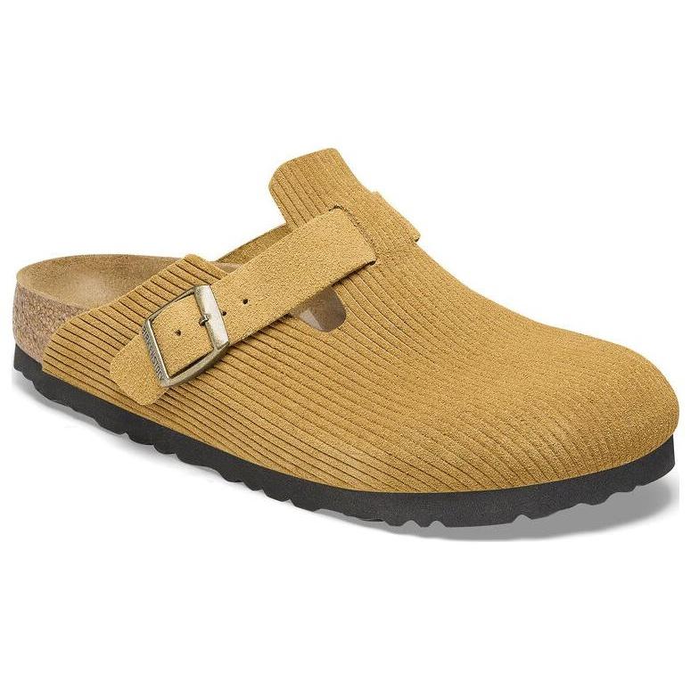 Birkenstock Boston Suede Embossed Narrow Fit 'Cork Brown' Men's 1026183