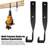4pcs Chainsaw Holder Bracket WallMounted Backpack Blower Rack HeavyDuty Garage Tool and
