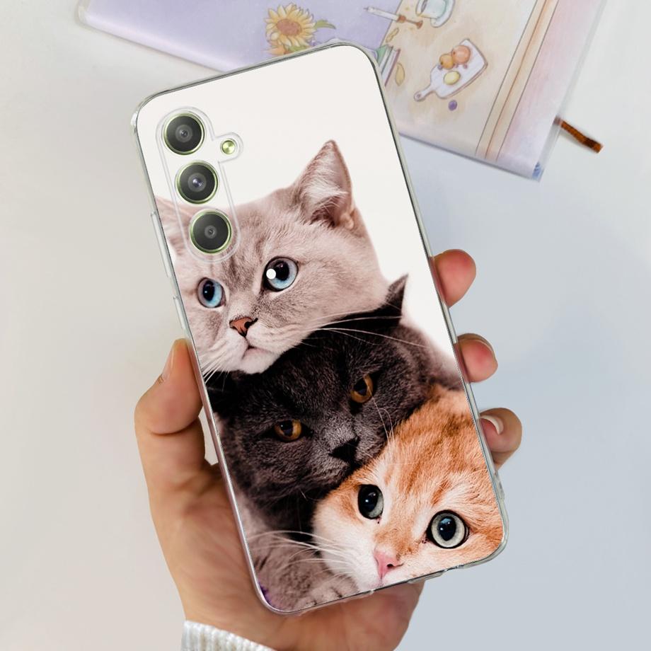 Чехол для телефона Samsung Galaxy A54 5G, мягкий силиконовый, прозрачный, для Samsung A 54, SamsungA54, защитная крышка, крутой мультяшный