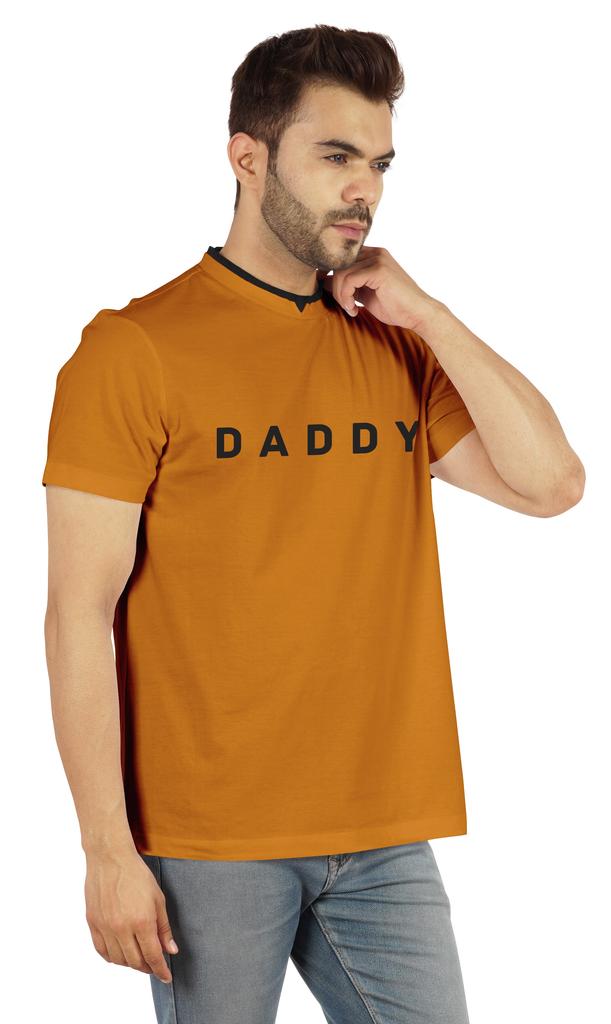 Inkmeso Мужская футболка с круглым вырезом и V-образным вырезом с надписью Daddy Tshirt For Dads Jersey