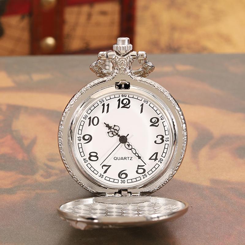 Fashion Classic Men's Quartz Watch Vintage Memorial Necklace Pendant Pocket Watch,ideal Choice for Gifts To Men and Women