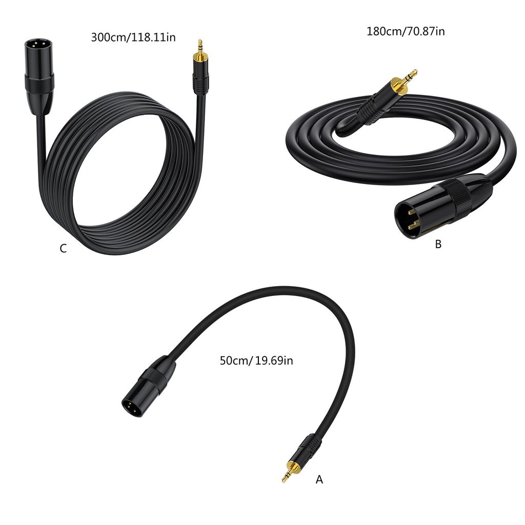 3,5 мм на 3-контактный кабель, 3,5 мм штекер на 3-контактный штекер микрофонный кабель, 3-контактный на 3,5 мм кабель для мобильных телефонов ноутбуков усилителей
