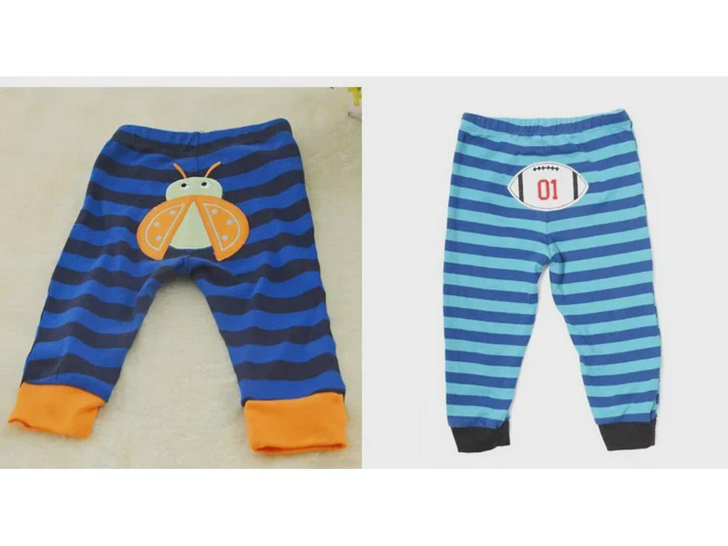 Пижамные штаны унисекс для малышей с вышивкой на осень, большие размеры, полипропилен, 5 шт. в упаковке (3-48М)