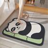Впитывающий коврик для ванной комнаты с рисунком животных, диатомовая грязь, нескользящий коврик для туалета, износостойкий быстросохнущий коврик для входа на крыльцо