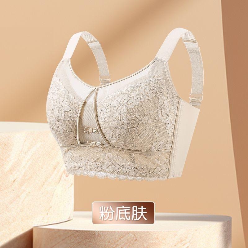 Large size, large chest, small full cup corset, anti-sagging breast collection, summer ultra-thin breathable women's bra cover