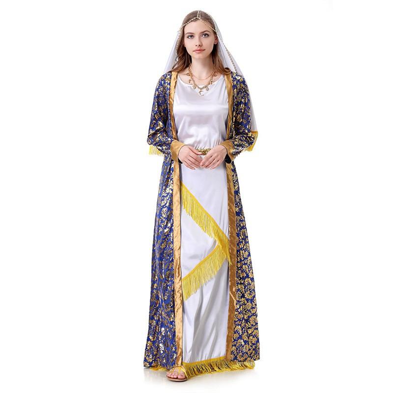 Halloween Costume Dress Women Long Skirt Outfit Fantasy Theme Cosplay Ensemble