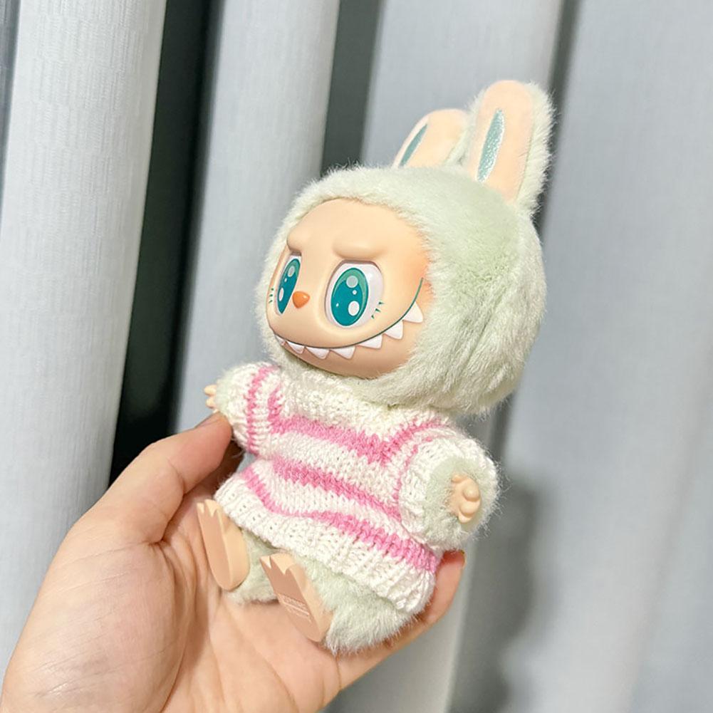 For Labubu Doll Clothes Fashion Clothes Hoodies Doll Clothes Color Match Hoodies Dolls Accessories Cute Decoration Little Cloths